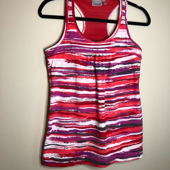 Athleta Tops - Athleta Airbrush Purple/Pink Athletic Tank Top